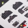 KELIK K48013 F-82 (F,G) TWIN MUSTANG INTERIOR 3D DECALS FOR MODELSVIT KIT 1/48